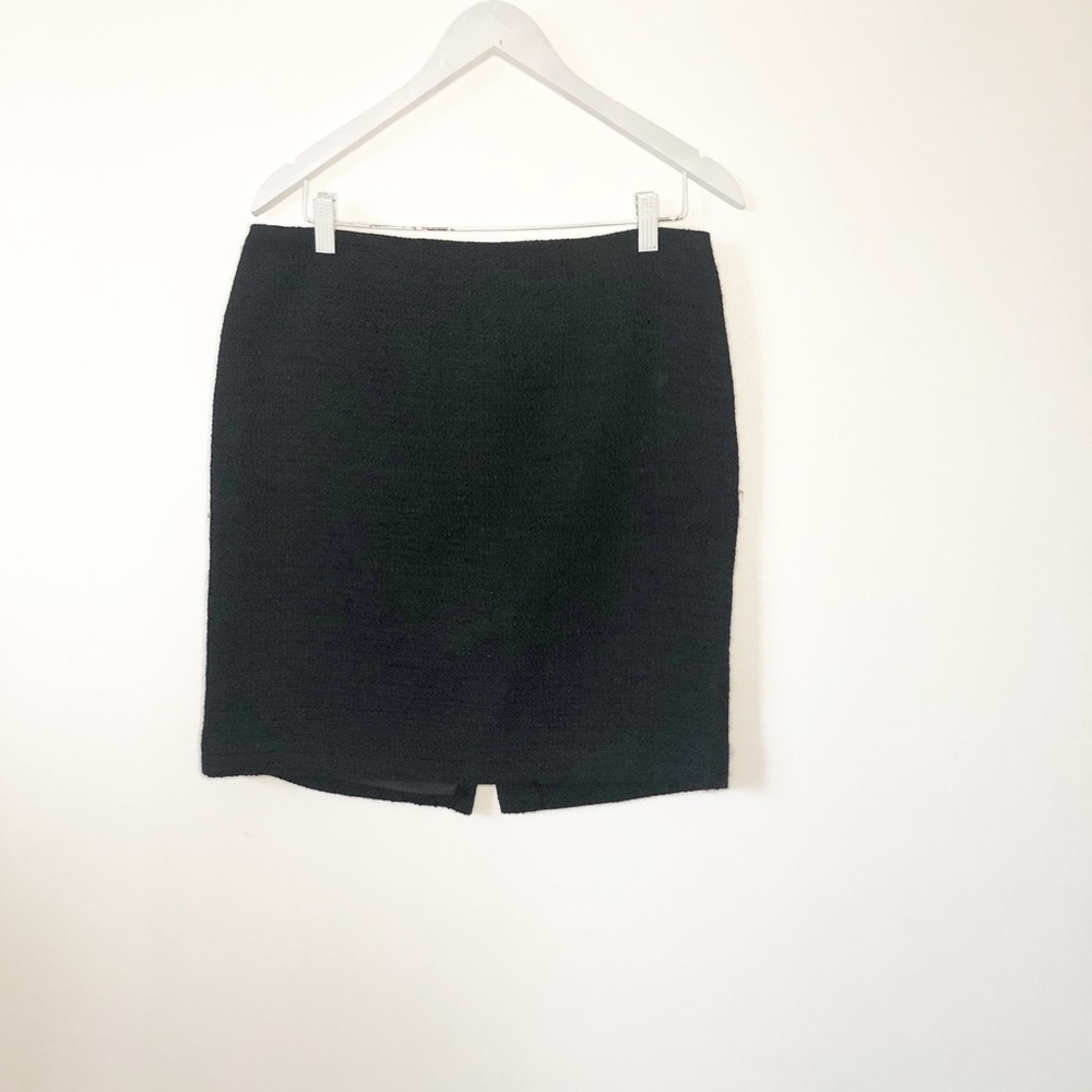 THEORY BLACK TWEED MINI SKIRT